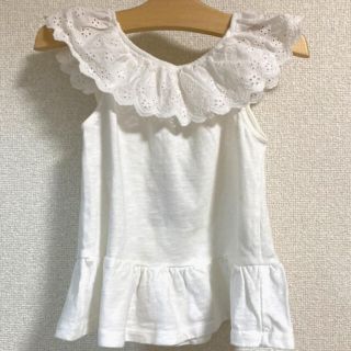 ザラキッズ(ZARA KIDS)のタグ付き新品未使用！♡ZARA カットワーク刺繍レースカットソー(Tシャツ/カットソー)