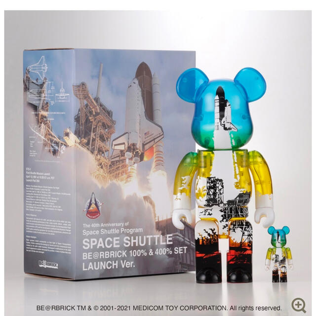 SPACE SHUTTLE BE@RBRICK LAUNCH 100%&400%