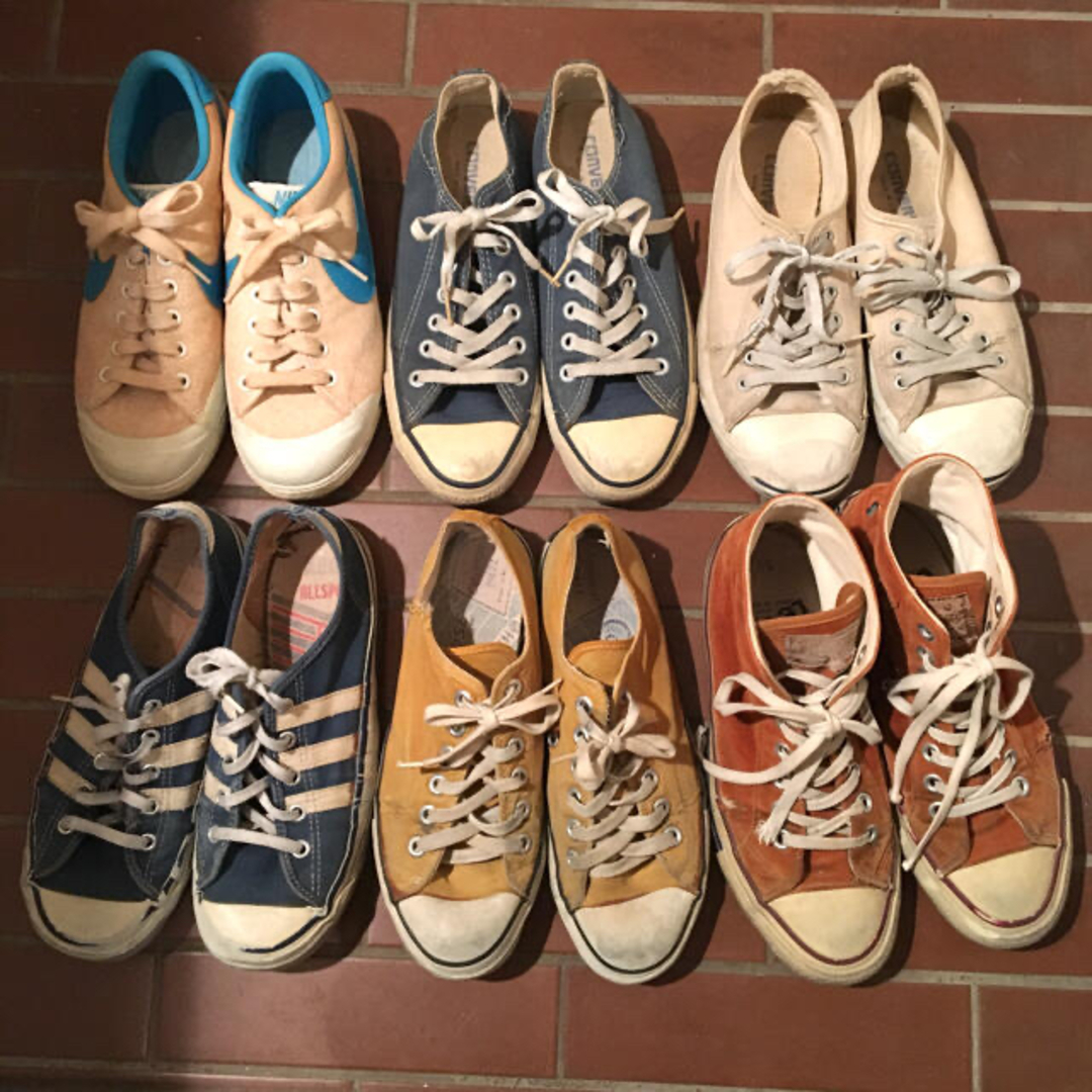 CONVERSE(コンバース)のレア！まとめて6足！USA製 70s〜80s レディース ビンテージスニーカー レディースの靴/シューズ(スニーカー)の商品写真