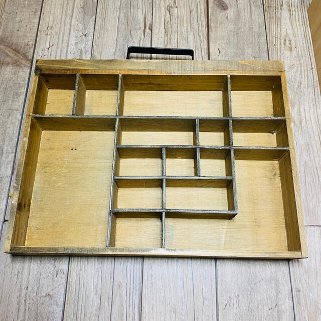木製　仕切りボックス　アンティーク
