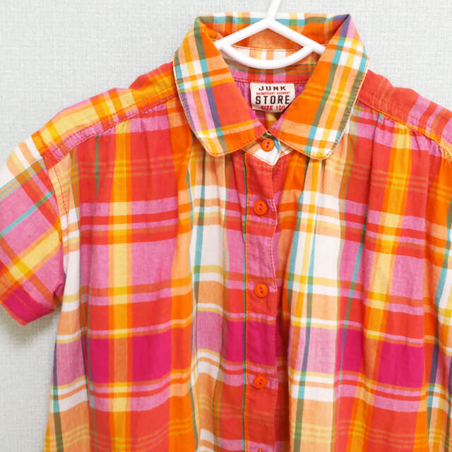 JUNK STORE(ジャンクストアー)のJUNK STORE シャツ 100センチ キッズ/ベビー/マタニティのキッズ服女の子用(90cm~)(ワンピース)の商品写真