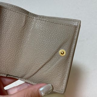 SAINT LAURENT YSL タイニー ウォレット トープ　レザー