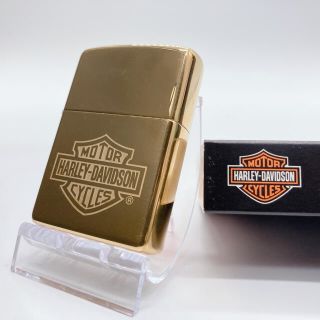 ジッポー(ZIPPO)の新品 未使用 ハーレーダビッドソン ブラス バー&シールド zippo(タバコグッズ)