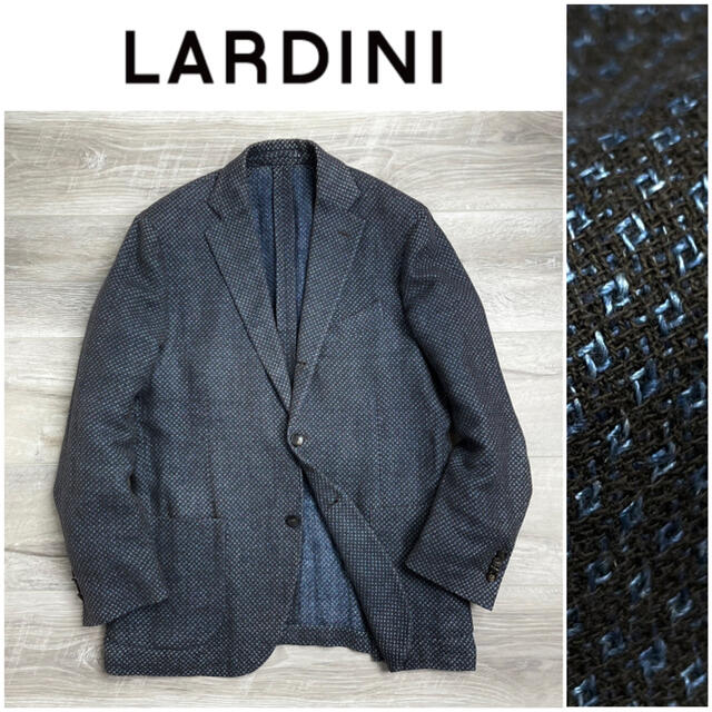 LORO PIANA(ロロピアーナ)のB21 ラルディーニ シングルテーラードジャケット ブラウン ブルー 48 メンズのジャケット/アウター(テーラードジャケット)の商品写真