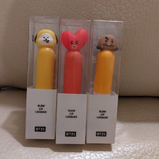 ボウダンショウネンダン(防弾少年団(BTS))の最終価格★BT21 グローリップラッカー3本セット 他在庫なし！売切れ商品！(リップグロス)