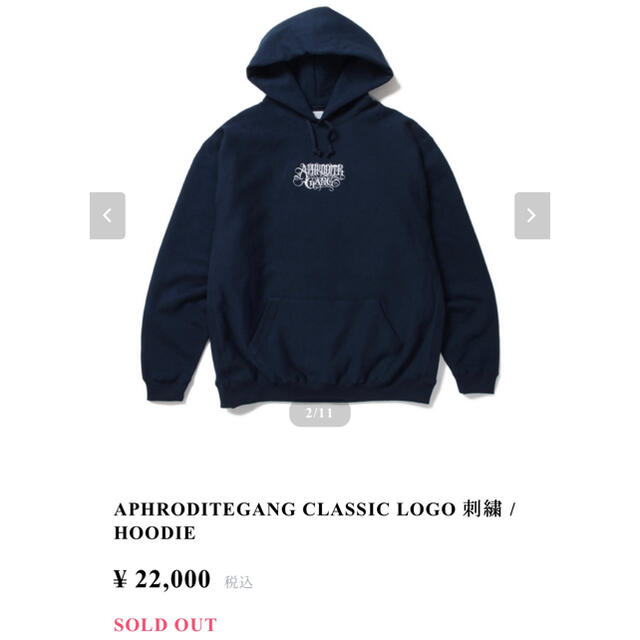 人気良品 buds pool 舐達麻 APHRODITEGANG CLASSIC LOGO スウェット