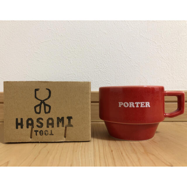 PORTER(ポーター)のポーター　ノベルティ　マグカップ　レッド キッズ/ベビー/マタニティの授乳/お食事用品(マグカップ)の商品写真