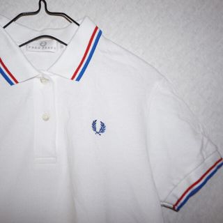 フレッドペリー(FRED PERRY)の【fred perry】【美品】ホワイトポロシャツ(ポロシャツ)