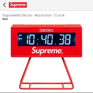 シュプリーム(Supreme)のsupreme seiko Marathon Clock(置時計)