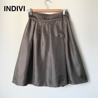 インディヴィ(INDIVI)のINDIVI フレアスカート 38(ひざ丈スカート)