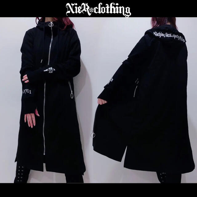 NieR  3ZIP LONG BLACK OUTER 指穴付き ＧＷ価格