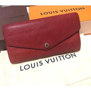 ルイヴィトン(LOUIS VUITTON)のルイヴィトン  ポルトフォイユ・サラ 長財布 レッド(財布)