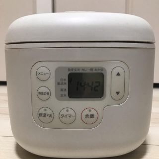 ムジルシリョウヒン(MUJI (無印良品))の無印良品炊飯器 3合炊き　MJ-RC3A(炊飯器)