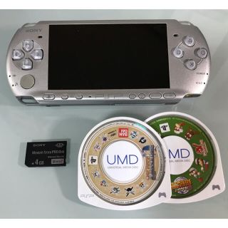 ほぼ新品 PSP-3000 バリューパック ミスティックシルバー