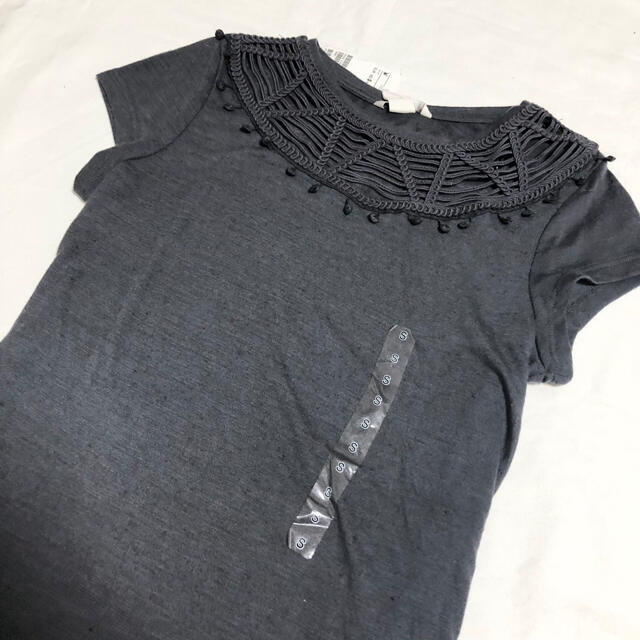 ZARA(ザラ)の新品タグ付き グレートップス 鎖骨透け♡  レディースのトップス(Tシャツ(半袖/袖なし))の商品写真