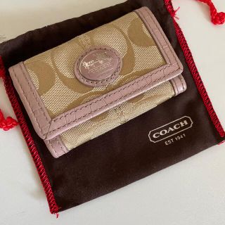 コーチ(COACH)のcoach キーケース　ピンク(キーケース)