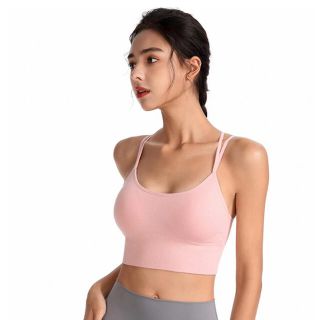 ルルレモン(lululemon)の（新品）スポーツブラ　ピンク　Sサイズ(ヨガ)