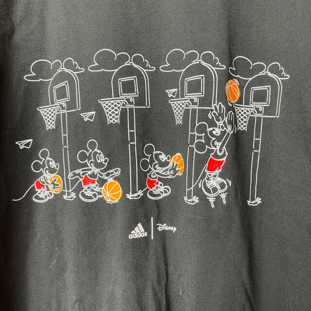 Disney(ディズニー)のDisney adidas コラボ　Ｔシャツ　メンズＬサイズ メンズのトップス(Tシャツ/カットソー(半袖/袖なし))の商品写真