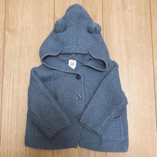 ベビーギャップ(babyGAP)の【GAP】クマ耳ニットパーカー(カーディガン/ボレロ)