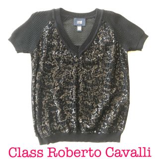 ロベルトカヴァリ(Roberto Cavalli)の再値下　新品　Roberto Cavalli ロベルトカヴァリ　スパンコール(ニット/セーター)