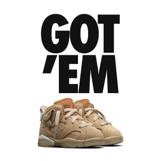 ナイキ(NIKE)のTRAVIS SCOTT NIKE AIR JORDAN 6  14cm ベビー(スニーカー)