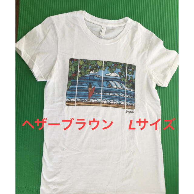 ヘザーブラウン　Tシャツ　Lサイズ