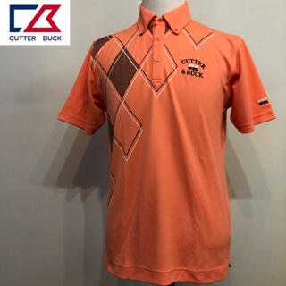 カッターアンドバック(CUTTER & BUCK)のカッターアンドバックゴルフ スポーツシャツ ポロシャツ オレンジ系 Mサイズ(ウエア)
