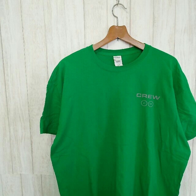 GILDAN(ギルタン)の古着 ギルダン 企業系 ビッグシルエット Tシャツ グリーン 緑 XL メンズのトップス(Tシャツ/カットソー(半袖/袖なし))の商品写真