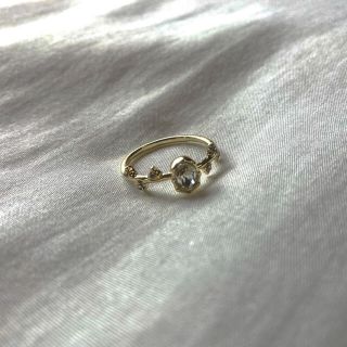 フラワー(flower)の୨୧ Vintage rétro flower crystal ring(リング(指輪))