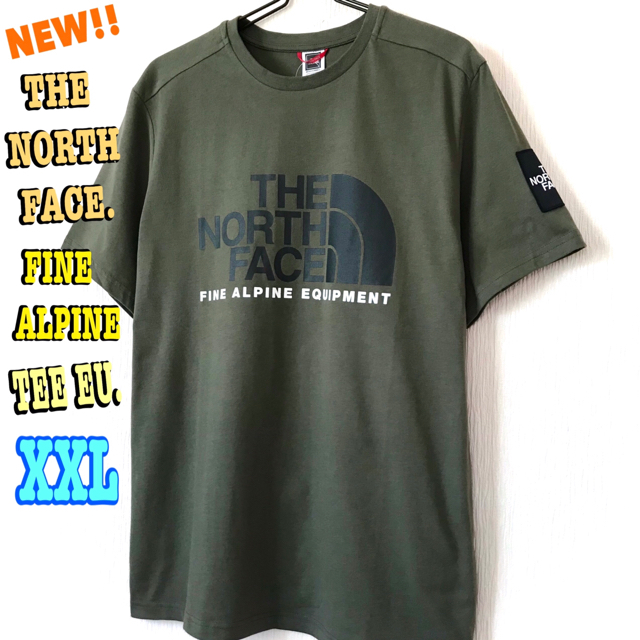 THE NORTH FACE(ザノースフェイス)のモスグリーン♪ノースフェイス ファイン アルパイン Tシャツ EU XXL ~ メンズのトップス(Tシャツ/カットソー(半袖/袖なし))の商品写真