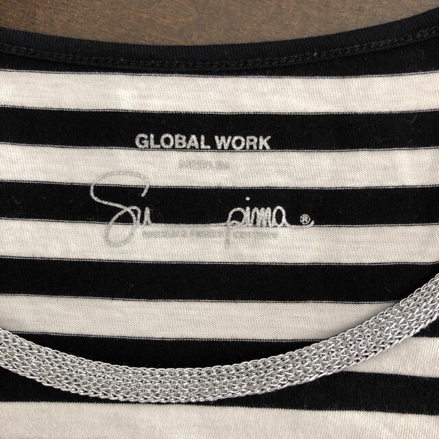 GLOBAL WORK(グローバルワーク)のGLOBAL  WORK  ボーダーカットソー レディースのトップス(カットソー(長袖/七分))の商品写真