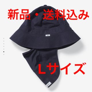 ダブルタップス(W)taps)の【新品・送料込み】Wtaps FACEHUGGERハット ネイビー Lサイズ(ハット)