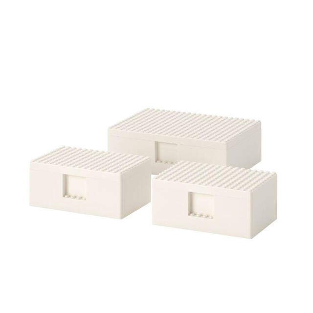 Lego(レゴ)のIKEA × LEGO  イケア コラボ　レゴボックス　中×2 小×1 セット インテリア/住まい/日用品のキッチン/食器(収納/キッチン雑貨)の商品写真