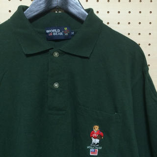 良品90's WORLD BEAR ポロシャツ size:M(ポロシャツ)