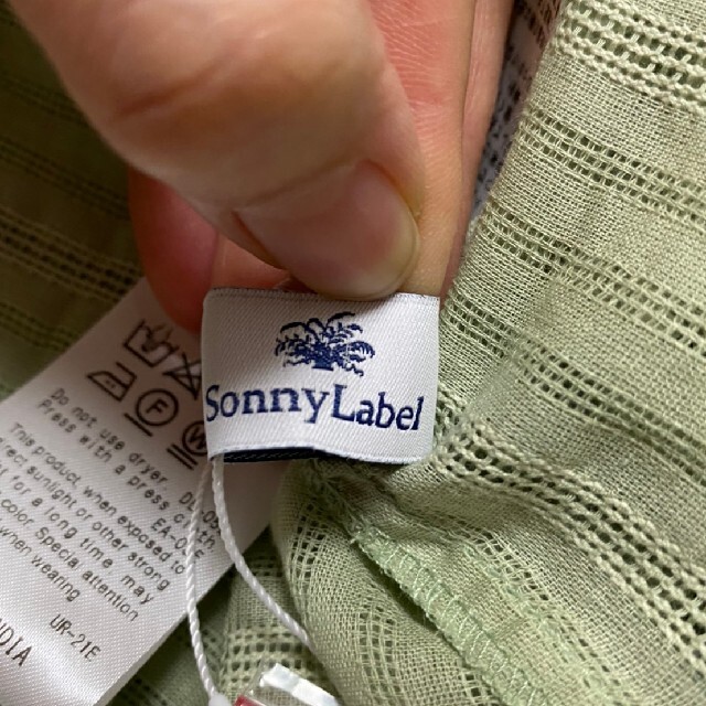 Sonny Label(サニーレーベル)のSonny Labelコットンドビーレース切替ブラウス レディースのトップス(シャツ/ブラウス(長袖/七分))の商品写真