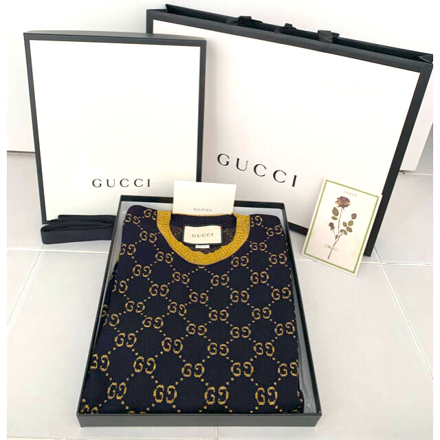 Gucci(グッチ)のソニー様専用　入手困難 Ｌサイズ 新品❗️GUCCI グッチコットン　 レディースのトップス(ニット/セーター)の商品写真