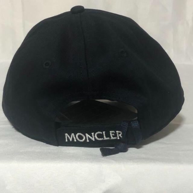 MONCLER モンクレール ロゴパッチ ベースボールキャップ 帽子 ネイビー