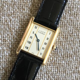 カルティエ(Cartier)のカルティエ マストタンク LM 縦ローマ(腕時計)