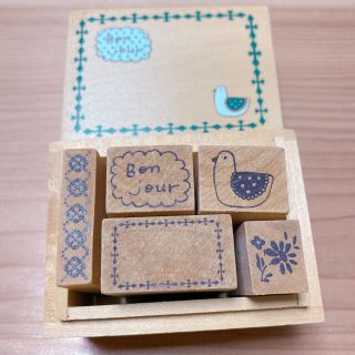 Bonjour スタンプセット(はんこ)