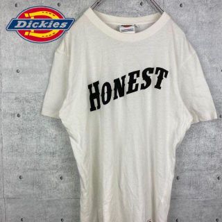 ディッキーズ(Dickies)の【 Dickeies 】 Tシャツ　デカロゴ　シンプル　古着　HONEST(Tシャツ/カットソー(半袖/袖なし))