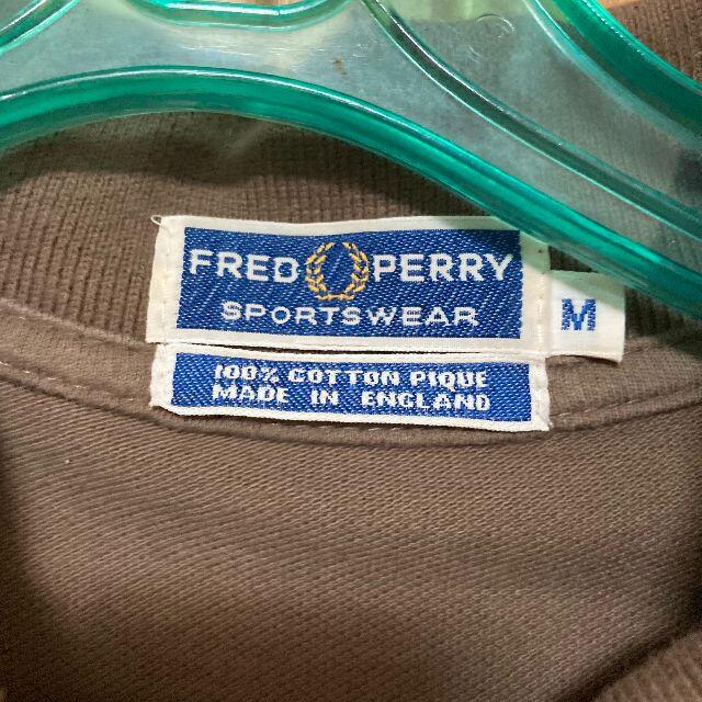 FRED PERRY(フレッドペリー)のFRED PERRY ポロシャツ ブラウン Mサイズ イングランド製 メンズのトップス(ポロシャツ)の商品写真