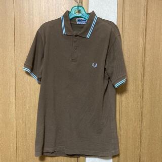 フレッドペリー(FRED PERRY)のFRED PERRY ポロシャツ ブラウン Mサイズ イングランド製(ポロシャツ)