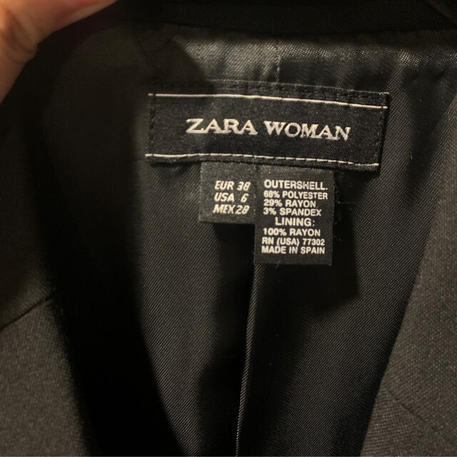 ZARA(ザラ)のZARA 黒スーツ　セットアップ レディースのフォーマル/ドレス(スーツ)の商品写真