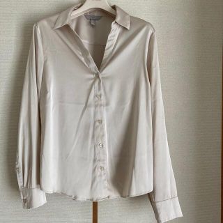 エイチアンドエム(H&M)のH&M トロミ　ブラウス　シャンパンゴールド(シャツ/ブラウス(長袖/七分))