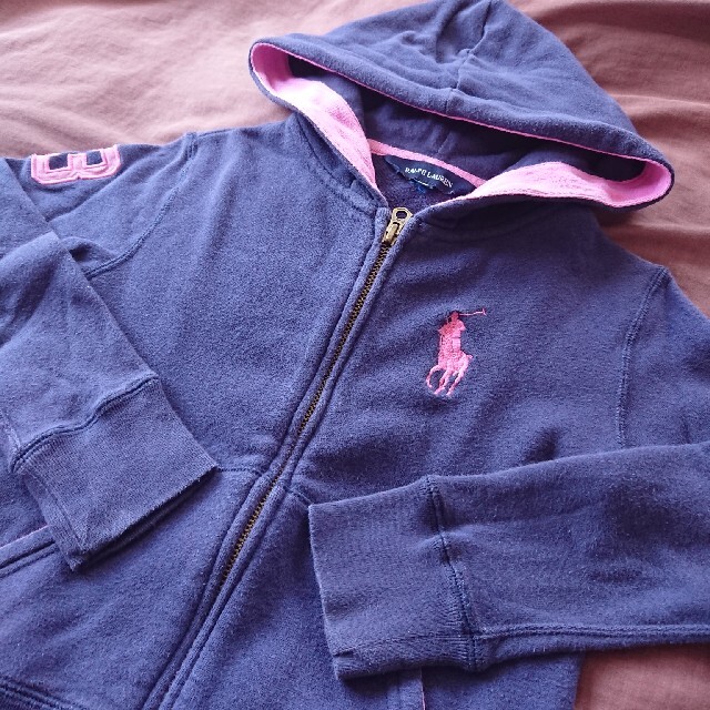 POLO RALPH LAUREN(ポロラルフローレン)のラルフローレン RALPH LAURENワンポイント ビックポニー パーカー キッズ/ベビー/マタニティのキッズ服女の子用(90cm~)(Tシャツ/カットソー)の商品写真