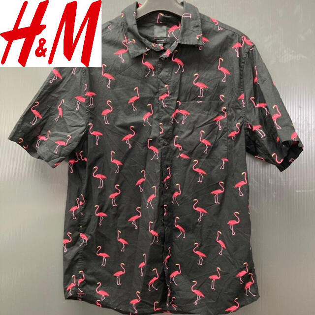 H&M(エイチアンドエム)の【H&M】(エイチアンドエム) 半袖総柄シャツ 古着 メンズのトップス(シャツ)の商品写真
