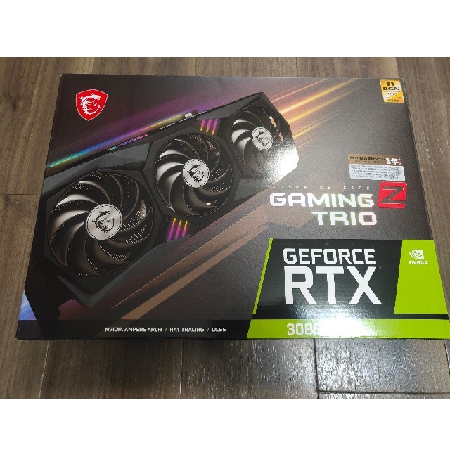 超美品の GeForce RTX 3080 GAMING Z TRIO 10G 即発送 PCパーツ