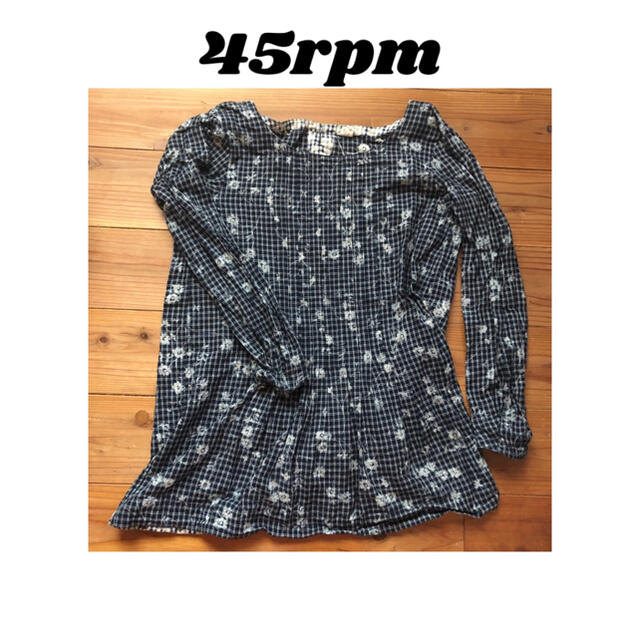 45rpm - 45rpm 花柄 チュニック 長袖シャツの通販 by ここ shop