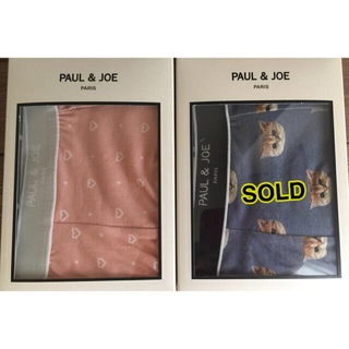 ポールアンドジョー(PAUL & JOE)のポール&ジョー  ♢ ボクサーパンツ  L  （ハート柄ピンク）(ボクサーパンツ)