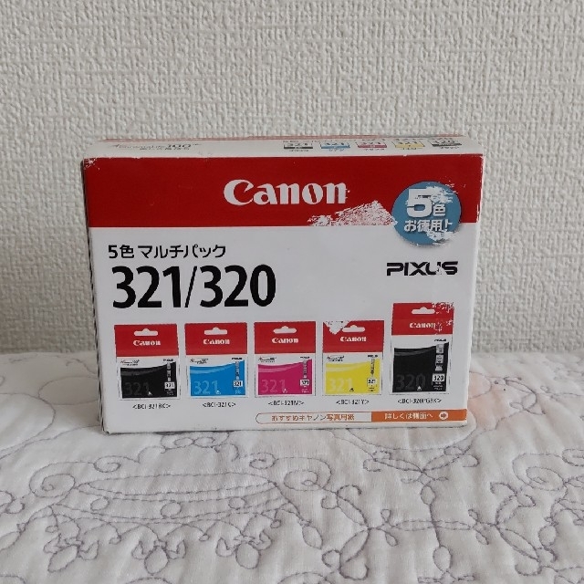 Canon(キヤノン)のたかたか様専用❗️Canon純正インク 5色パック321/320 スマホ/家電/カメラのPC/タブレット(PC周辺機器)の商品写真